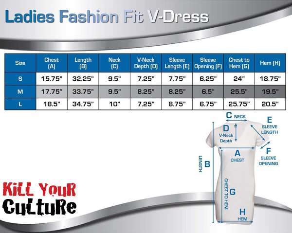 420 Dress Sizing Chart