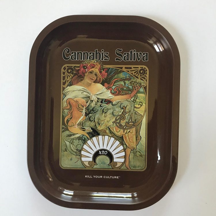 Cannabis Sativa Rolling Tray