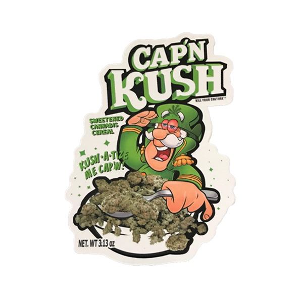 Cap N Kush Sticker