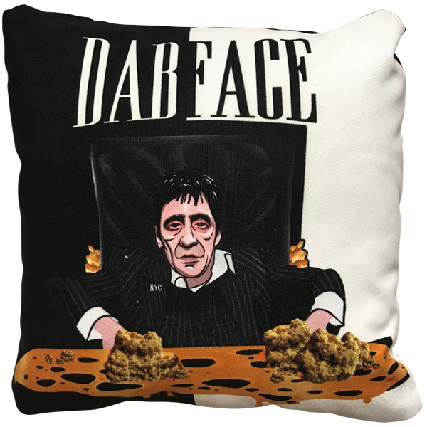 DabFace Throw Pillow