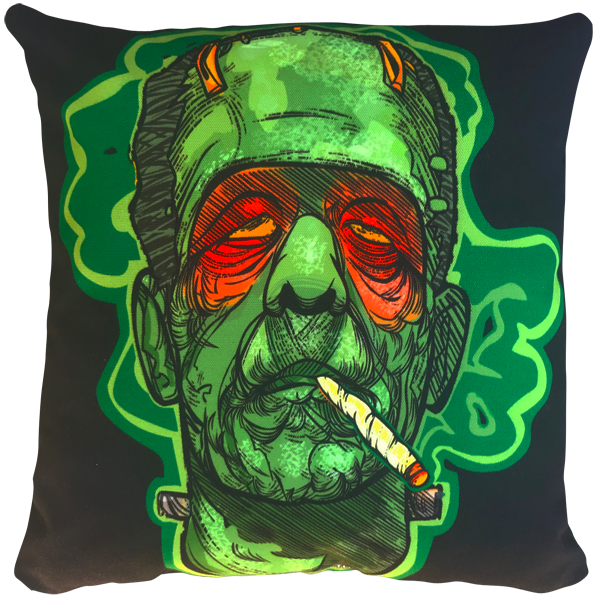 Frankenstoned Throw Pillow