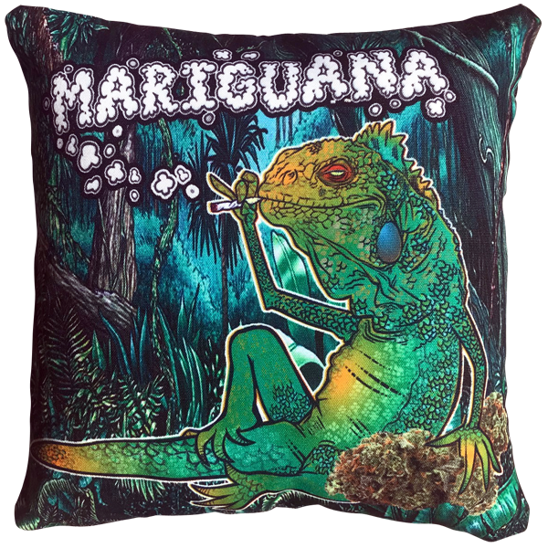 Mariguana Throw Pillow