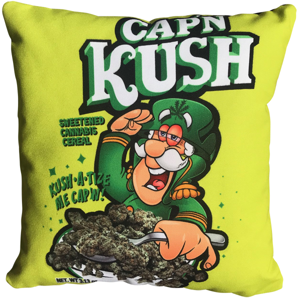 Cap N' Kush Throw Pillow
