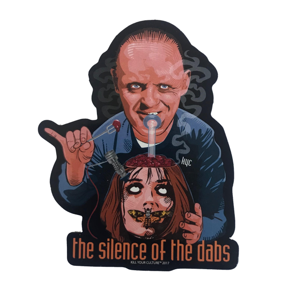 the silence of the dabs sticker