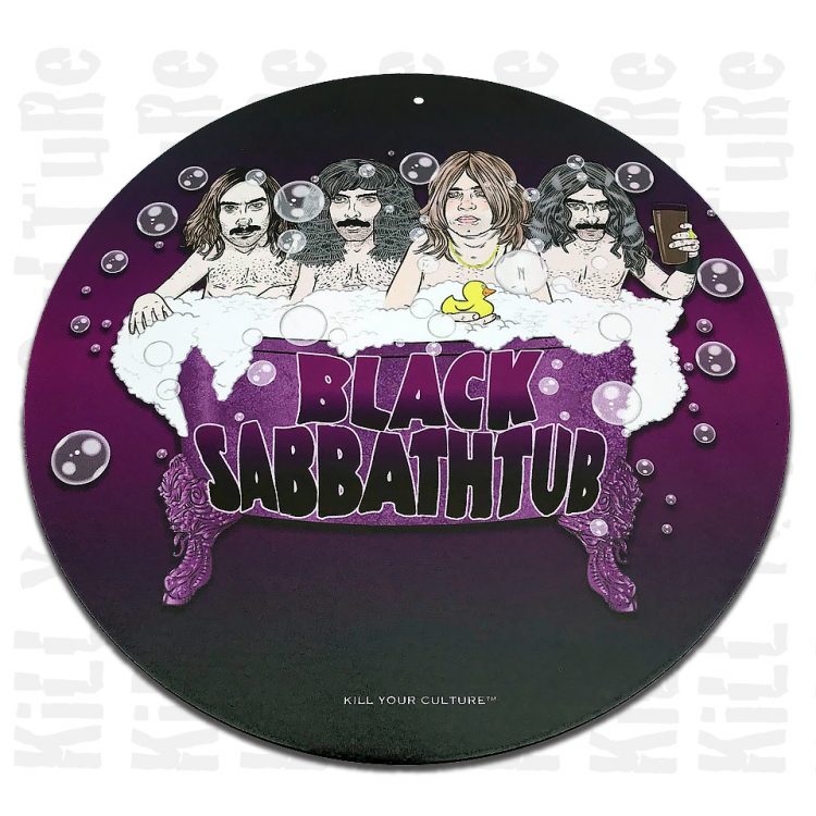Black Sabbathtub Round Tin Sign