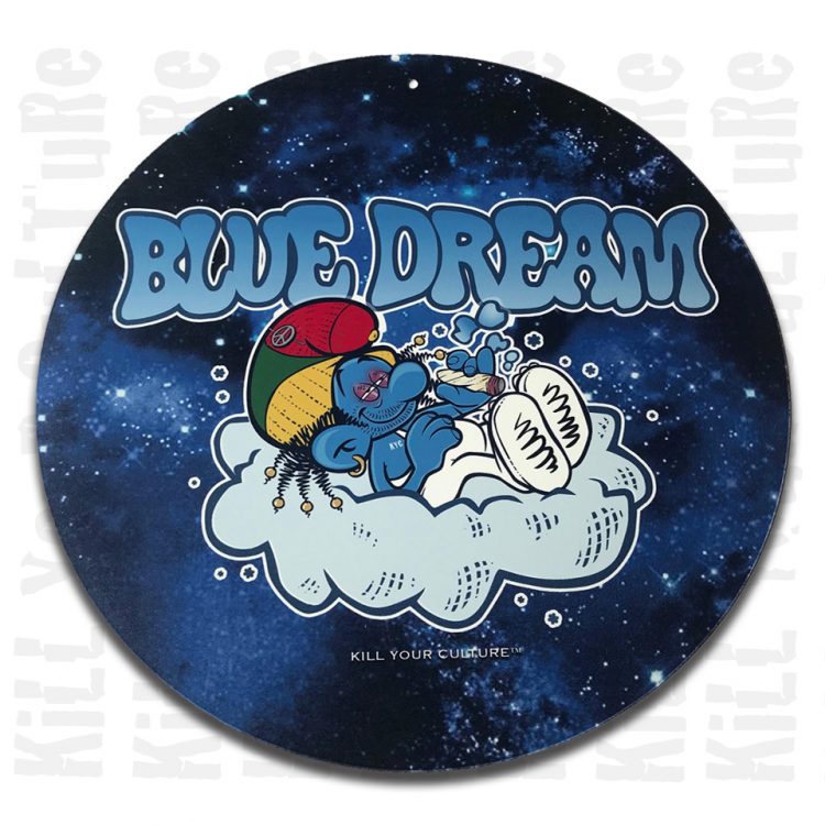 Blue Dream Round Tin Sign