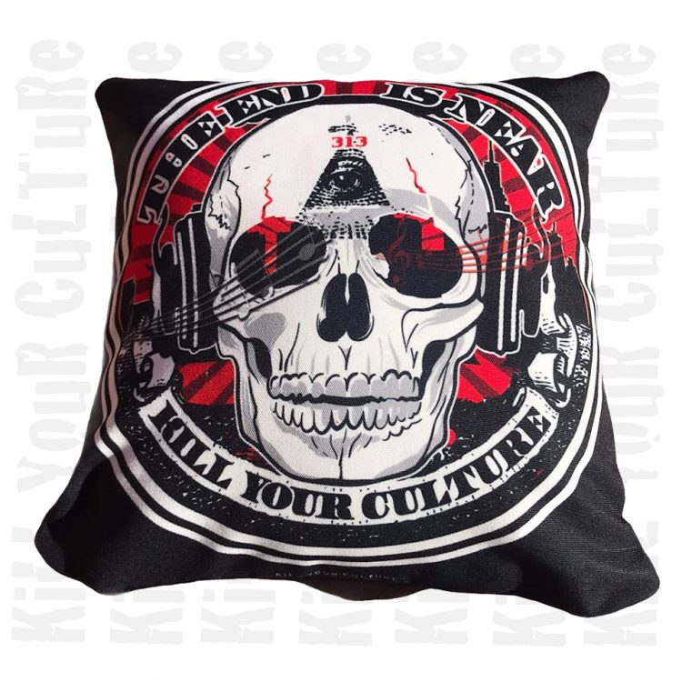 The End is Near Skull Pillow