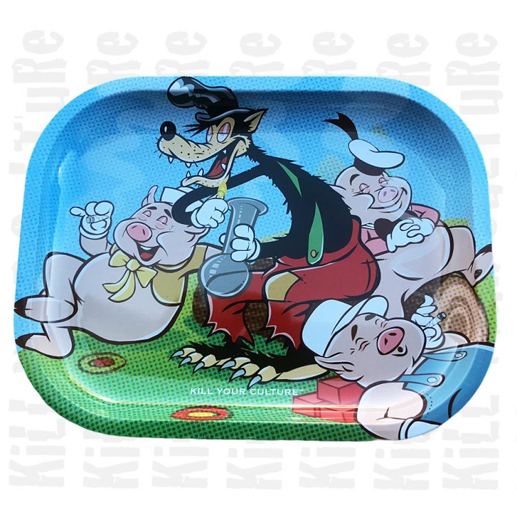 Three Little Pigs Rolling Tray