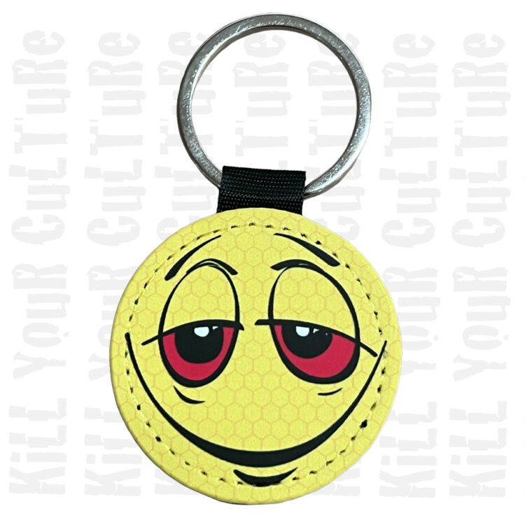 420 Smiley Keychain