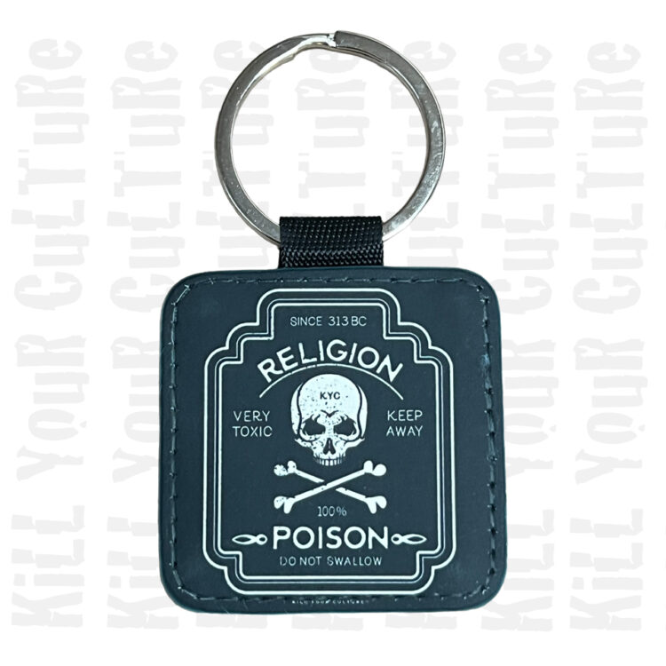 Religion Poison Key Chain