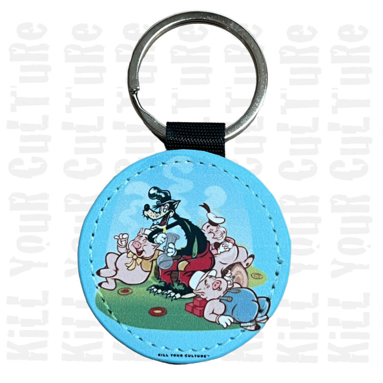 Three 420 Pigs Keychain